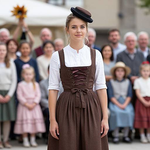Woman in Traditional German Costume