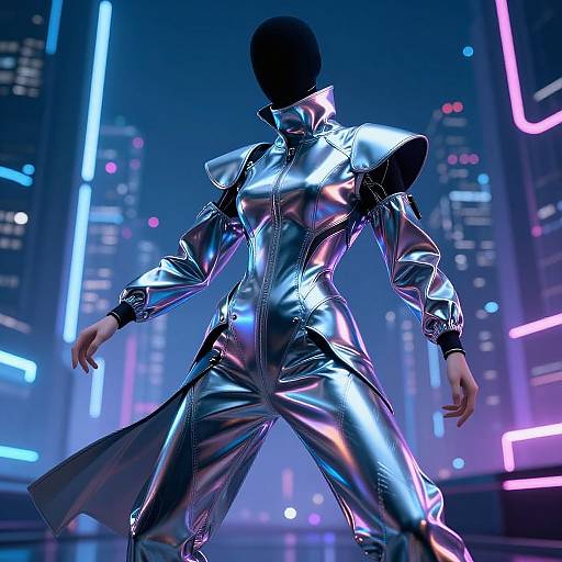 Futuristic Cyberpunk Fashion Design