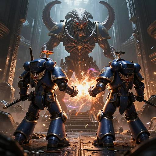 Epic Ultramarines Chaplain Battle