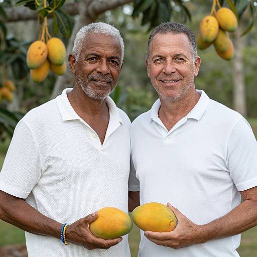 Portrait with Mangoes in St. Lucia