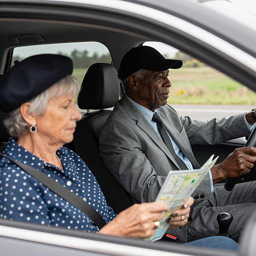 Adventurous Seniors on a Scenic Drive