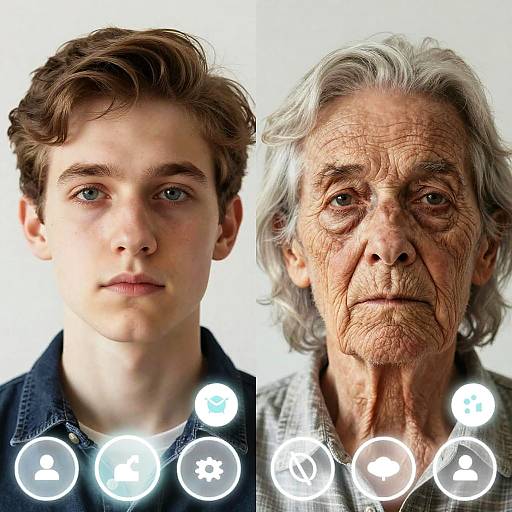 Split-Screen Old Age Filter Effect