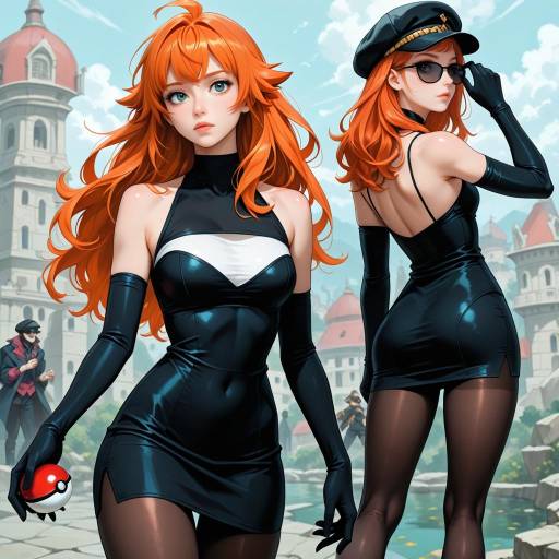 Dynamic Pokemon Duo with Stylish Accessories
