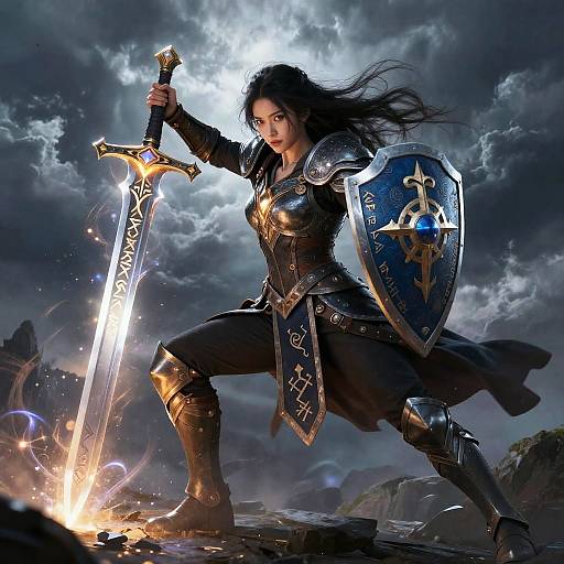 Woman in High Fantasy Battle