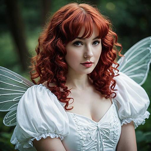Red-haired Woman in Fairy Costume