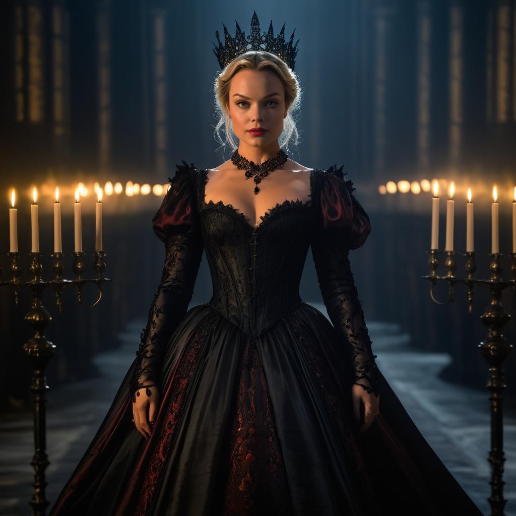 Margot Robbie as a Dark Witch Queen