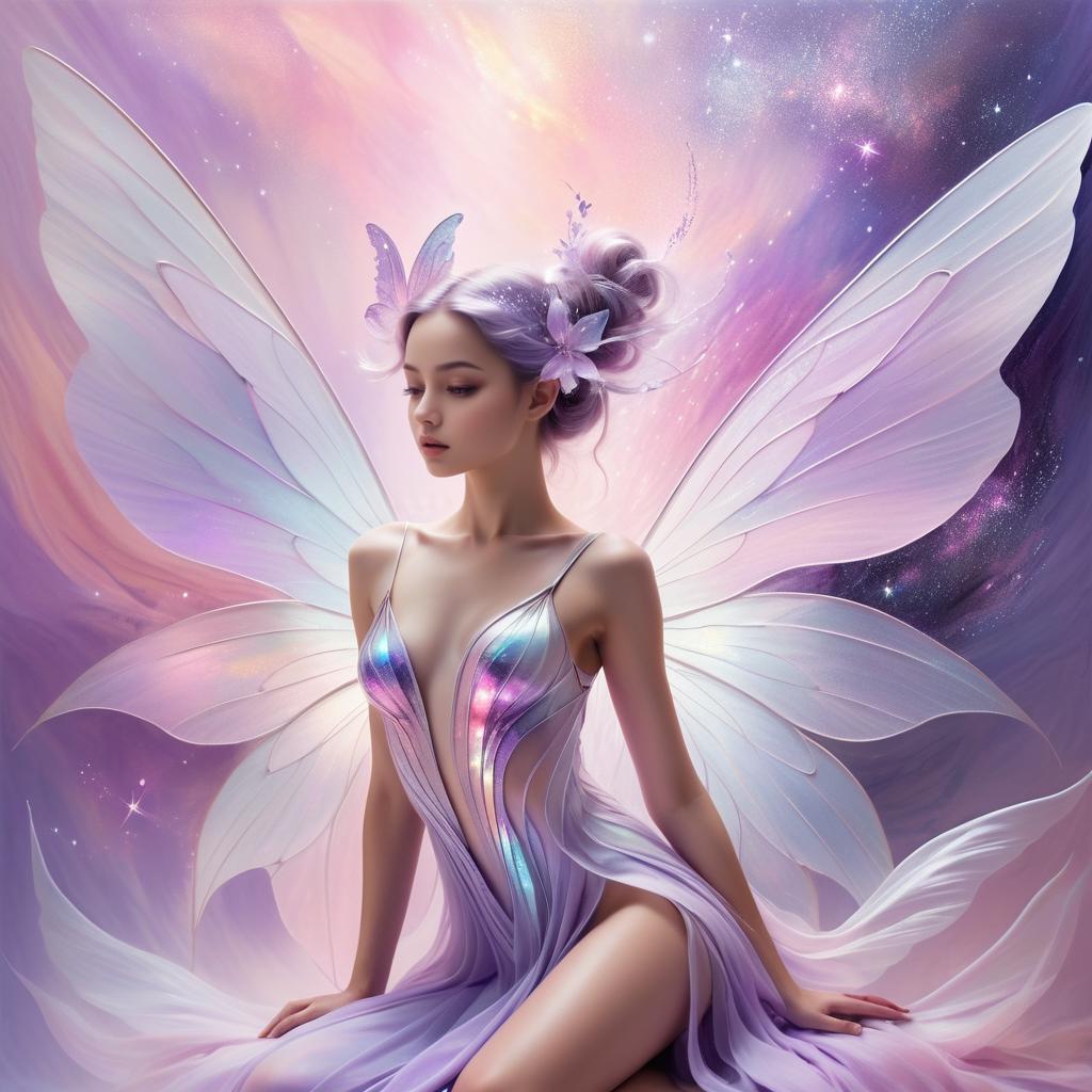 Cosmic Dreamscape: Ethereal Fairy Art