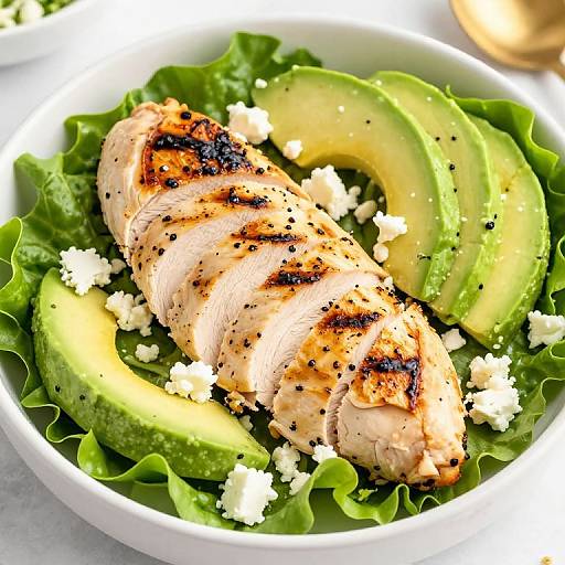 Grilled Chicken Avocado Salad Bowl