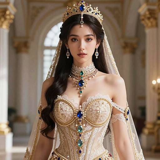 Divine Queen of Lace and Jewels