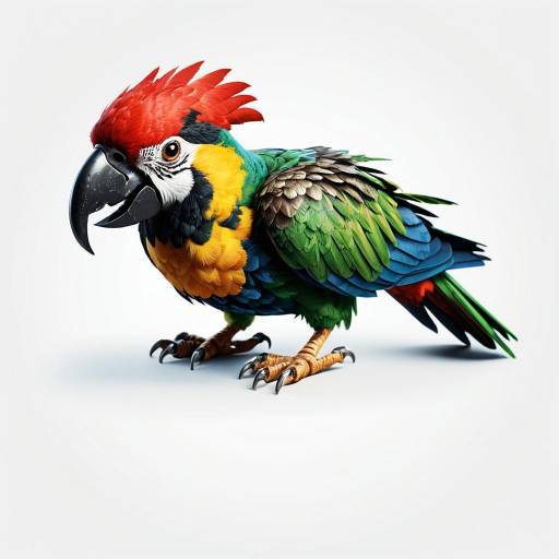 Colorful Pirate Parrot Sticker Design
