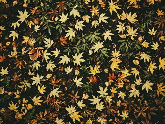 Vibrant Autumn Leaves Wallpaper Design