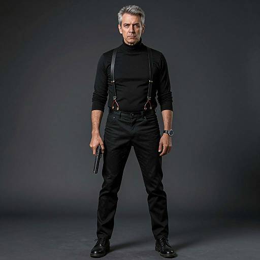 Intense Middle-aged Man Portrait