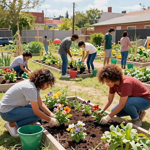 Community Garden Unity in City
