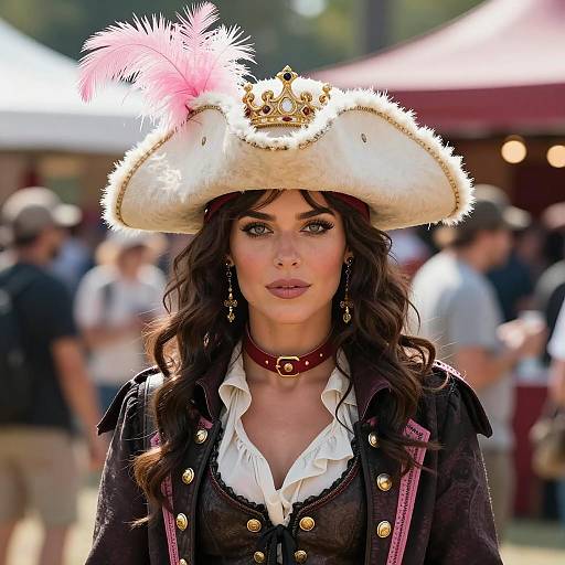 Confident Pirate Queen at Festival