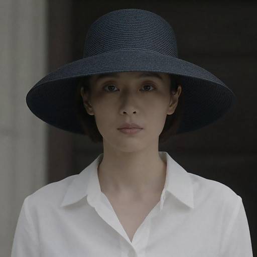 Mysterious Woman in Dark Setting