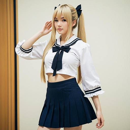 Lifestyle costume photo of Amano soraha. Cosplay clothes