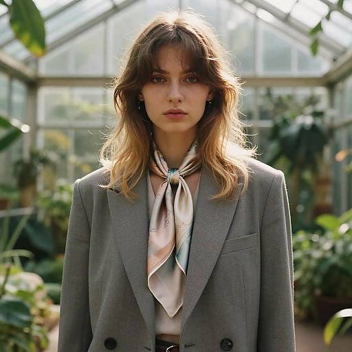 Layered Fade Androgynous Editorial Greenhouse