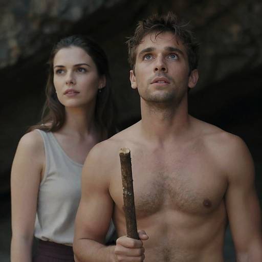 Curious Duo in a Dark Cave