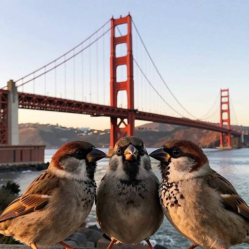 Sparrow Selfie at Golden Gate Bridge