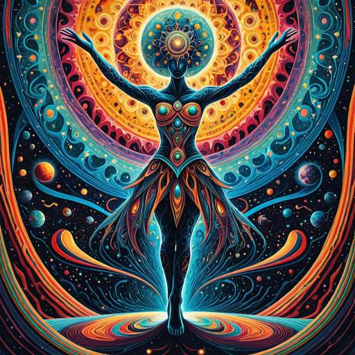 Surreal Psychedelic Cosmic Dancer