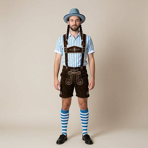 Creative Oktoberfest Costume with Braids