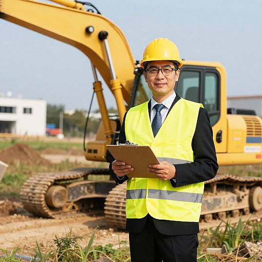 Professional Man at Construction Site