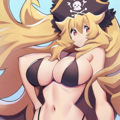 Illustration of Anne bonny (fate), fate (series) in the style of Sho-n-d