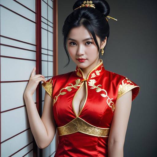 Sexy Red Qipao Cosplay Costume Design