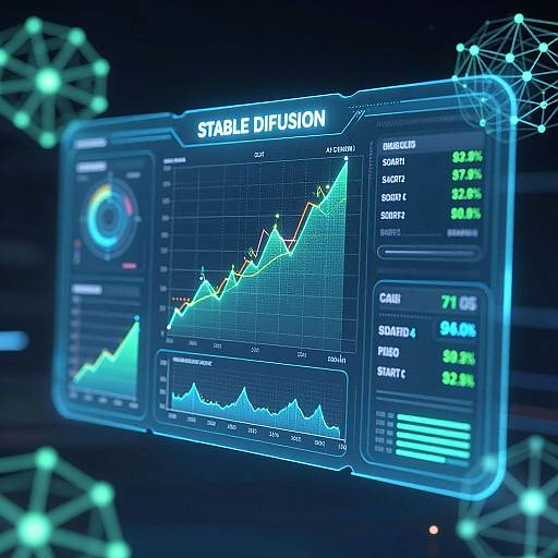 High-Tech Stable Diffusion Cost Dashboard