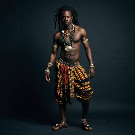Solo African Dance Costume for Boy