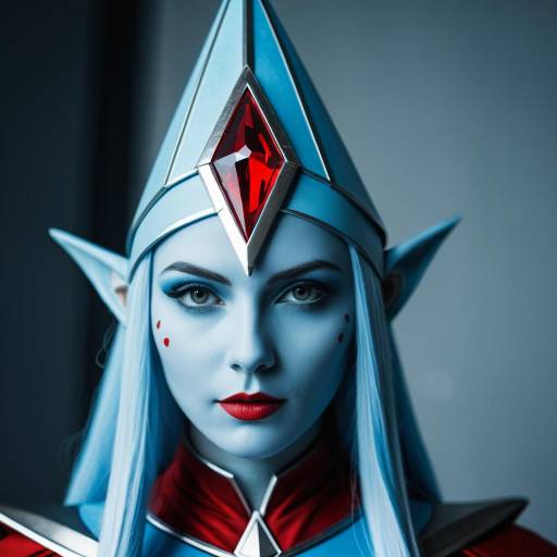 Azelf Cosplay Portrait with Blue Headpiece