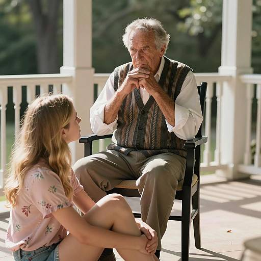 Thoughtful Conversations on a Porch