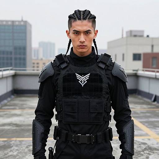 Warrior Braid on Tactical Armor Model