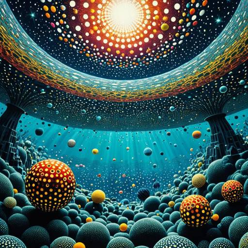 Surreal Underwater City with Cosmic Elements Surreal Underwater City with Cosmic Elements