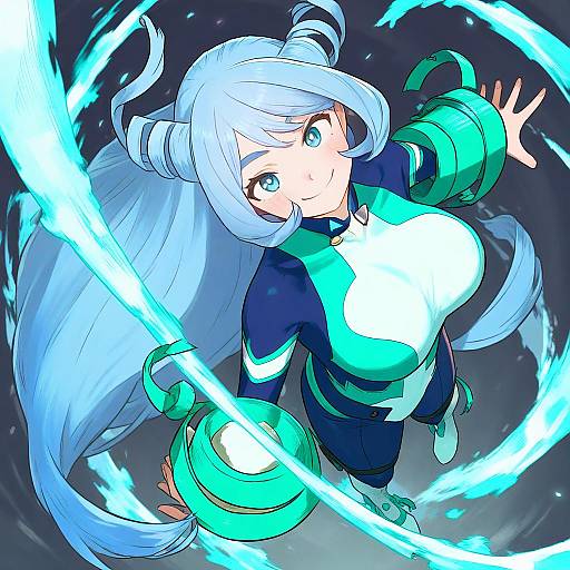 Illustration of Hadou nejire, boku no hero academia in the style of Miyako (naotsugu)