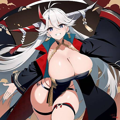 Illustration of Hakuryuu (azur lane), azur lane in the style of Toudori