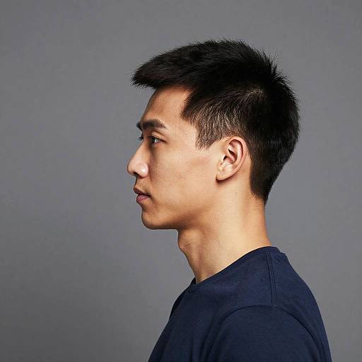 Realistic Smart Man Cartoon Profile