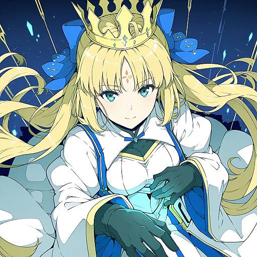 Illustration of Artoria caster (third ascension) (fate), fate/grand order in the style of Ninimo nimo