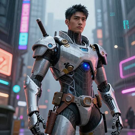 Futuristic Android Character Design