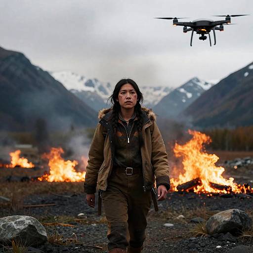 Alaskan Survivor: 2771 Drone Portrait