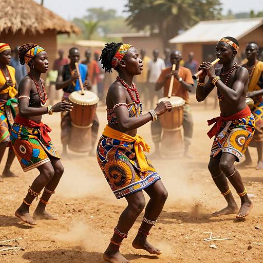 Vibrant Africana Tribal Dance Celebration