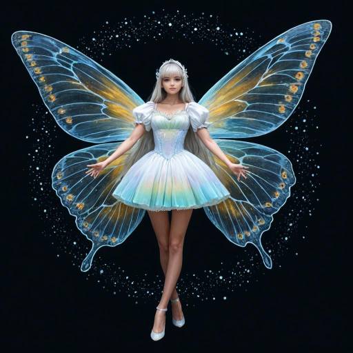Whimsical Fairy-Tale Figure in Motion