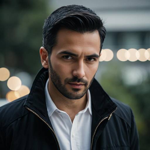 Intense Portrait of Man in Dark Jacket