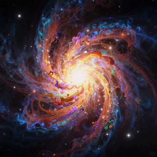 Abstract Cosmic Explosion Animation