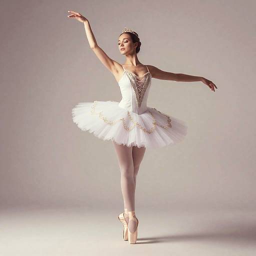 Victorian Ballerina in Elegant Pose