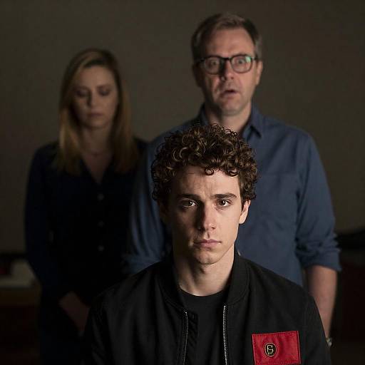 Dramatic Portraits in Dimly Lit Room