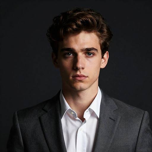 Moody Portrait of a Young Man