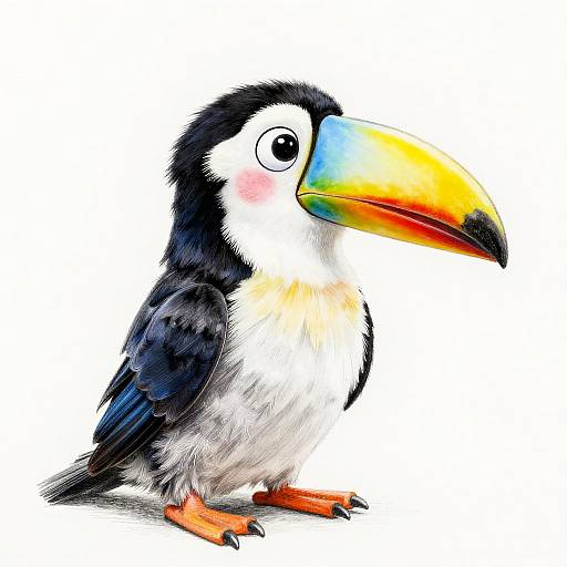 Mr. Toucan Inspired by Jansson & Picasso