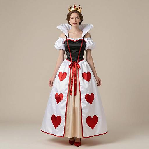 Regal Queen Hearts Costume Photography