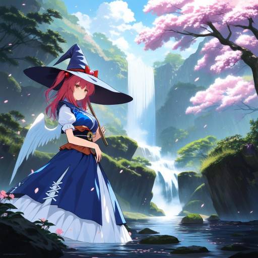 Enchanting Forest Scene with Magical Girls
